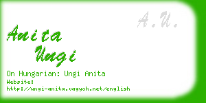 anita ungi business card